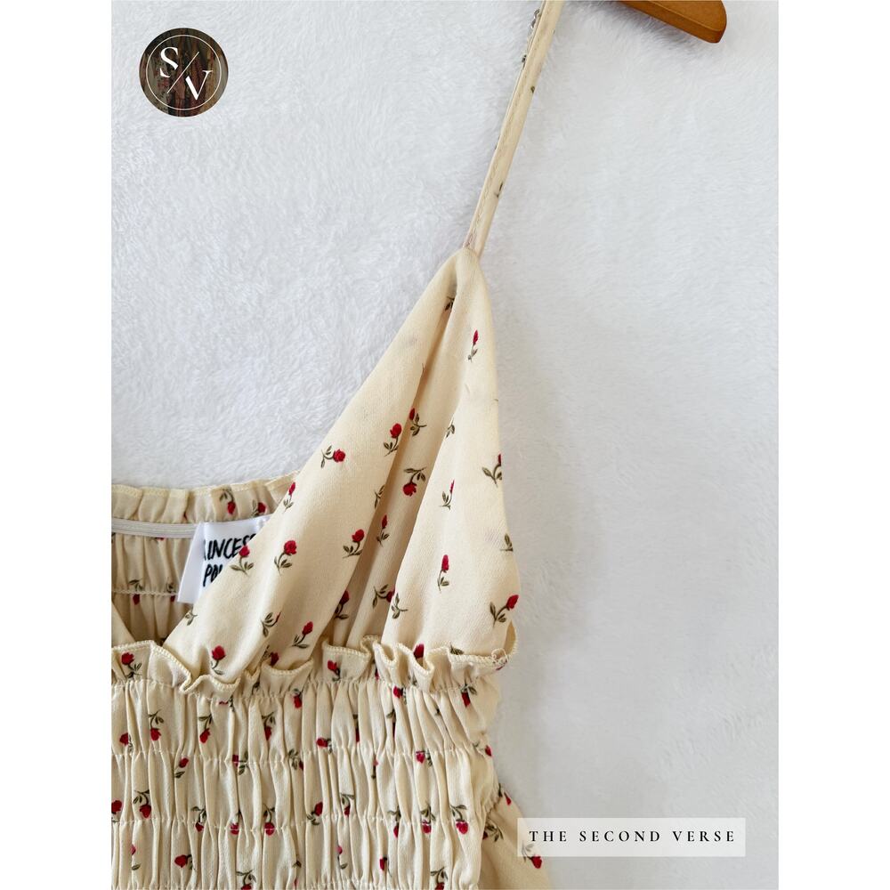 Princess Polly Roza Mini Dress Spaghetti Strap Short Floral Dress Size 6 - Picture 5 of 10